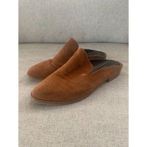 ROBERT CLERGERIE Tan Suede Mule Loafer Sz 39.5/9.5